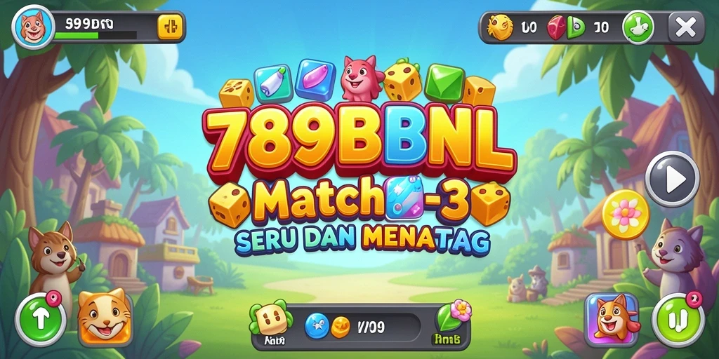 Gameplay seru 789BNL dengan tantangan Match-3 yang mengasyikkan