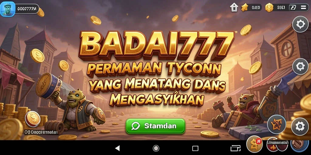 Tampilan gameplay Tycoon yang mendebarkan di BADAI777.
