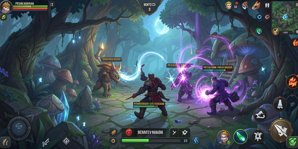 Tampilan gameplay <strong>BENTO123</strong> yang penuh warna dan menantang.