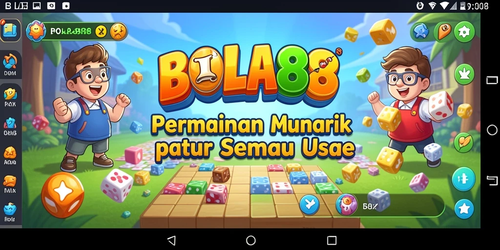 Tampilan gameplay BOLA88 yang menantang dan penuh warna.