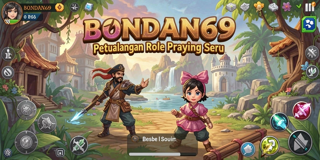 Screenshot gameplay menampilkan aksi seru dalam BONDAN69 ARPG.