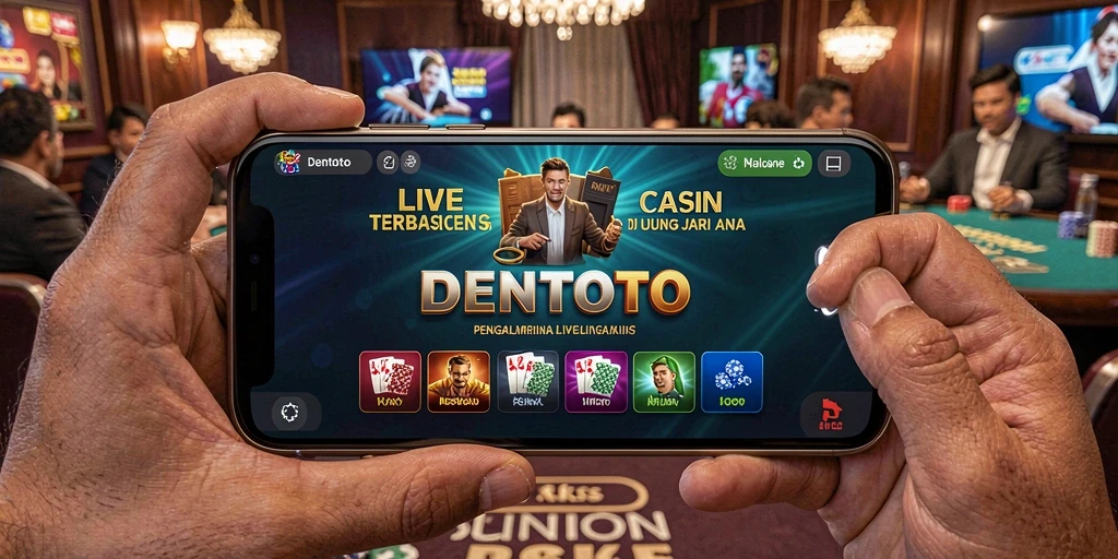 Tampilan gameplay Live Casino yang mendebarkan di DENTOTO.
