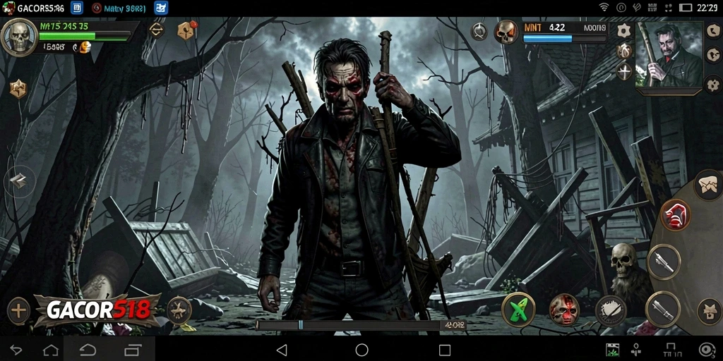 Tampilan gameplay GACOR518 yang menakutkan dan menyeramkan.