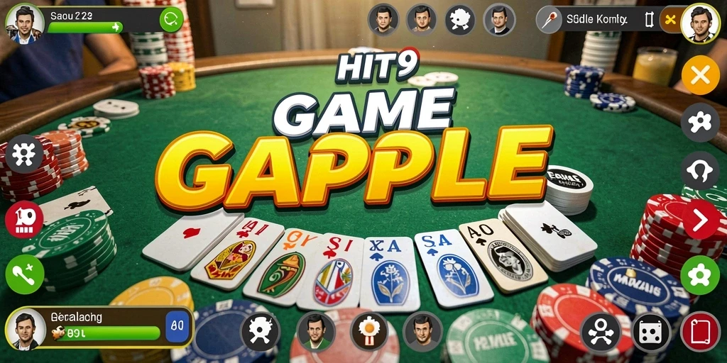 Gameplay Gaple seru di HIT9 dengan lawan yang menantang.