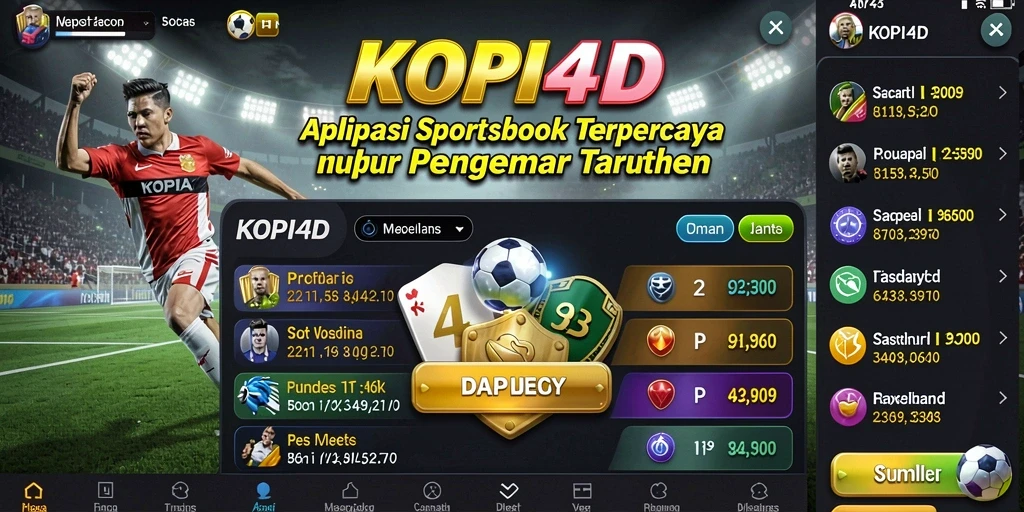 Tampilan menarik dari Gameplay Sportsbook KOPI4D yang dinamis.