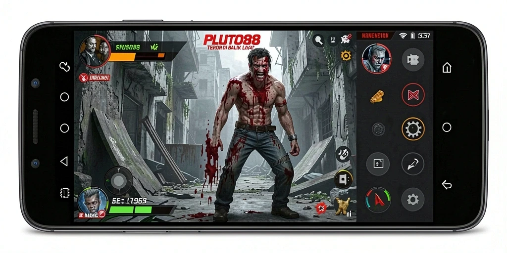 Tampilan menegangkan dari gameplay <strong>PLUTO88</strong> yang siap menghantui Anda.