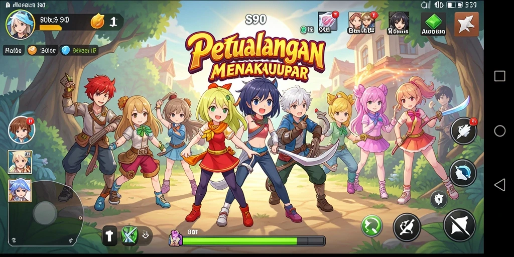 Tangkapan layar S80 menampilkan aksi karakter anime yang dinamis dan menakjubkan.