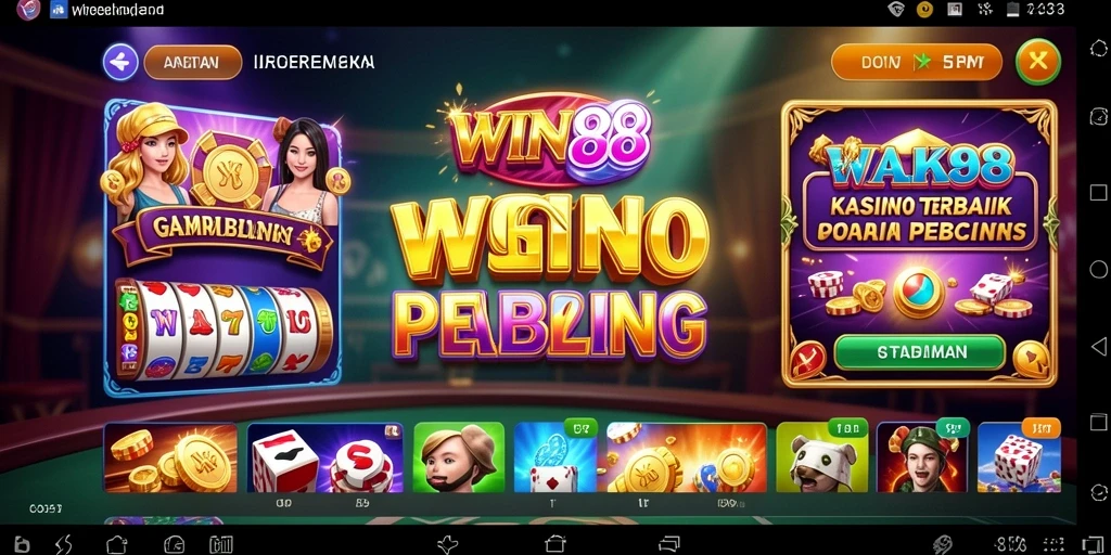 Tampilan gameplay Kasino yang menegangkan dan mendebarkan di WIN88.